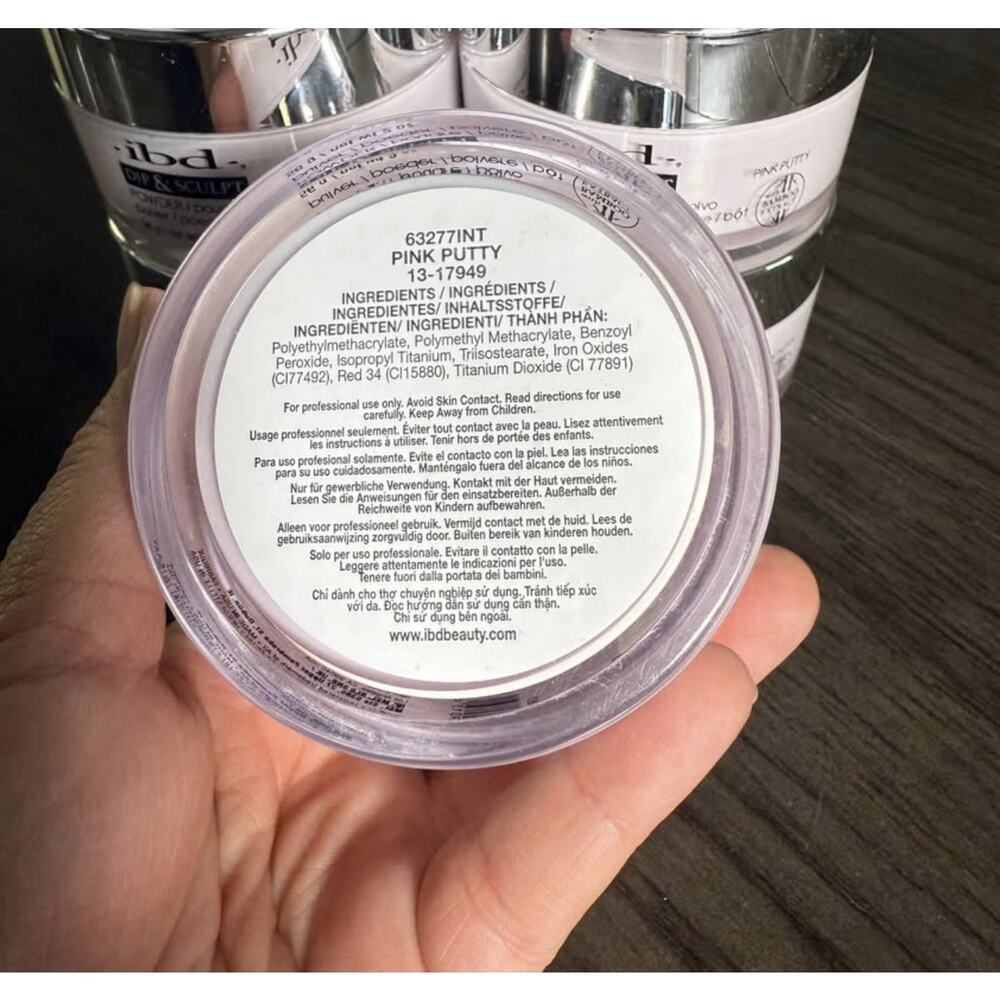 ibd Dip & Sculpt Powder Pink Putty 2 oz 56g 2-in-1 Acrylic Dip Powder 63277INT - Picture 3 of 3